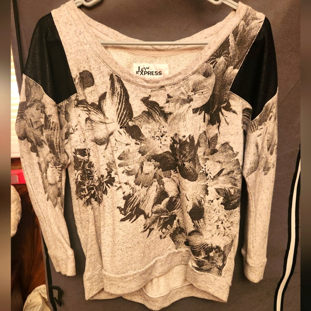 Express Floral Sweater